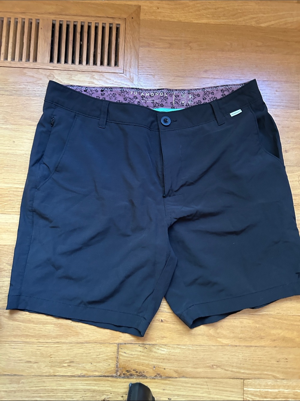 7 Diamonds Navy Flat Front Men's Shorts